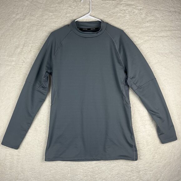 Nike Pro‎ Dri-FIT Mens Training Shirt Gray Compression Size XL Mock Neck - Picture 1 of 7